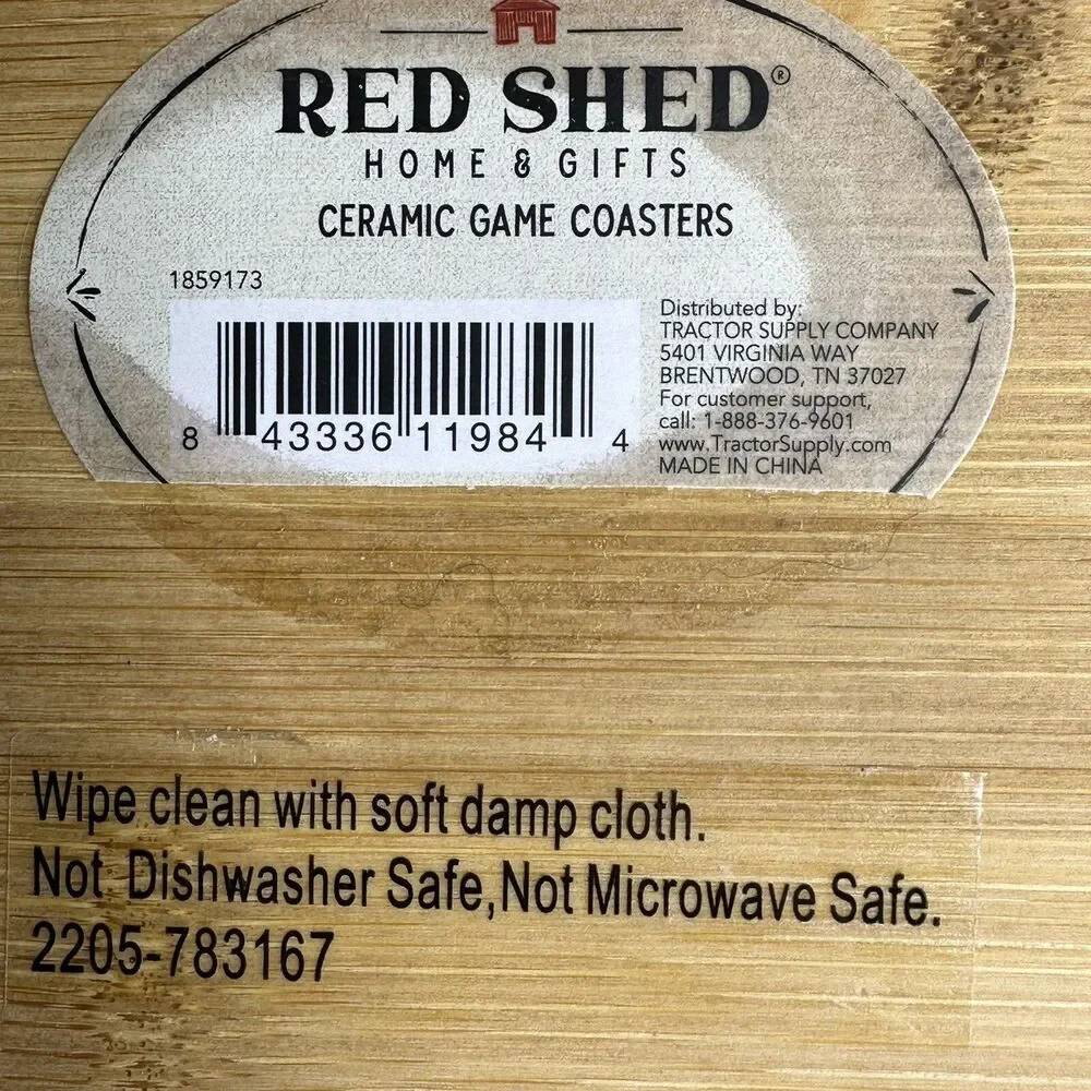 Red Shed piece ceramic
